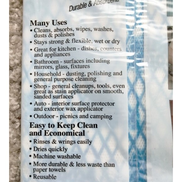 3M Scotch Brite Kitchen & General Purpose Wipes -Durable Absorbent  Lot of 4 - Picture 5 of 9